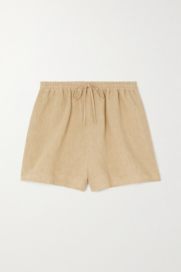 le kasha - tabali linen-canvas shorts - neutrals