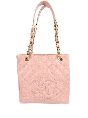 chanel pre-owned 2003 petite shopping tote bag - pink
