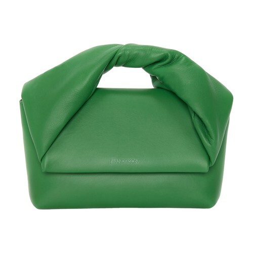 Jw Anderson Medium Twister - Leather Top Handle Bag in green