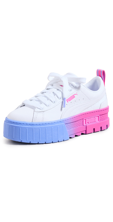 PUMA Mayze Fade Sneakers in pink / purple / white