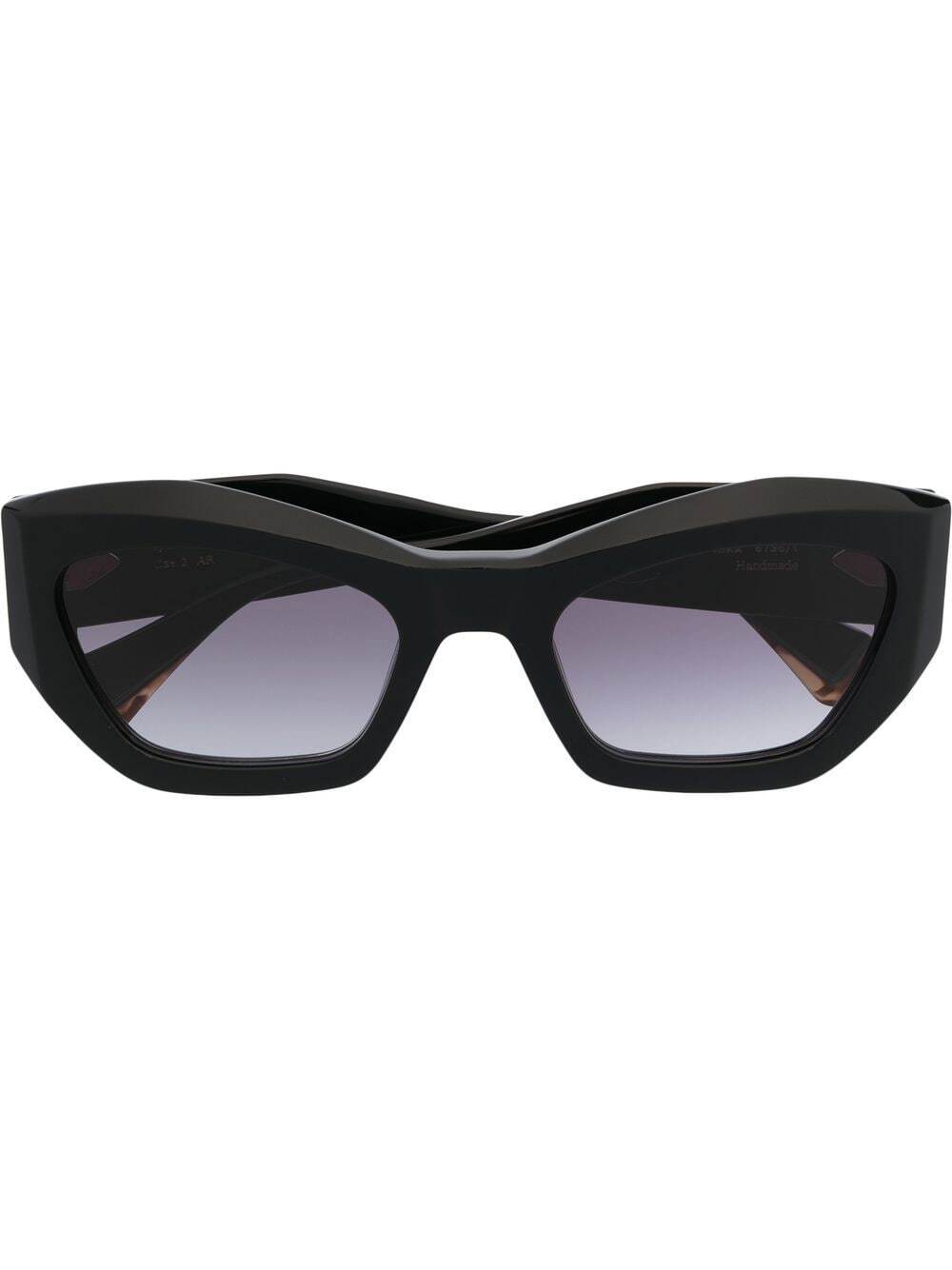 GIGI STUDIOS geometric-framed sunglasses - Black