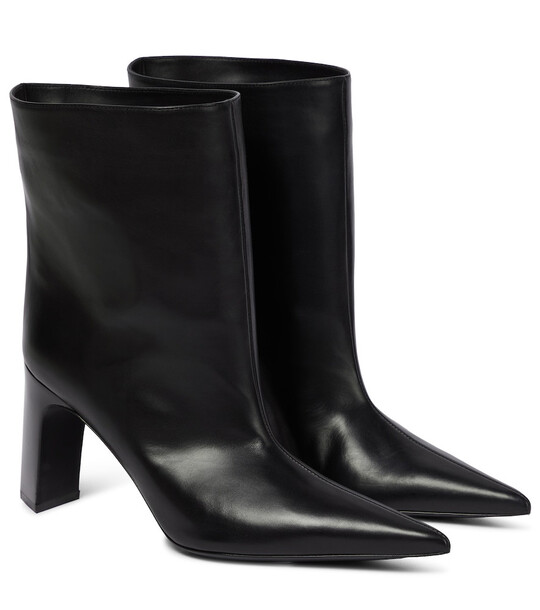 Balenciaga Blade leather ankle boots in black