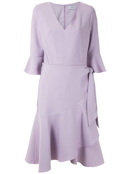 Olympiah Alice ruffle short dress in purple
