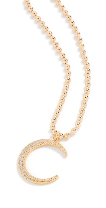 Alexa Leigh New Moon Necklace in gold / yellow
