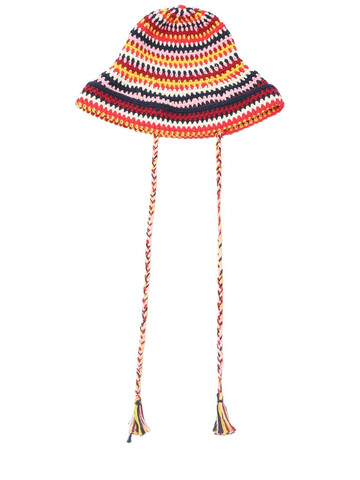 ALANUI Beach Break Crocheted Cotton Bucket Hat