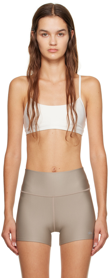 Alo Off-White Airlift Intrigue Sport Bra in ivory