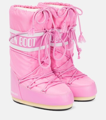 moon boot icon snow boots in pink