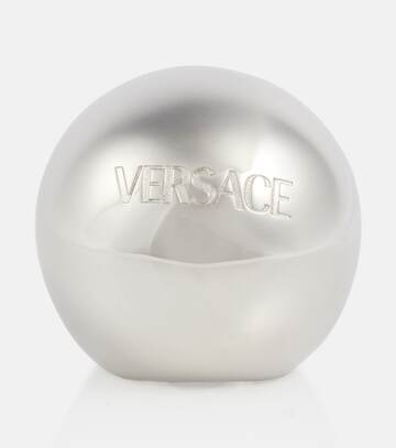 versace logo ring in metallic
