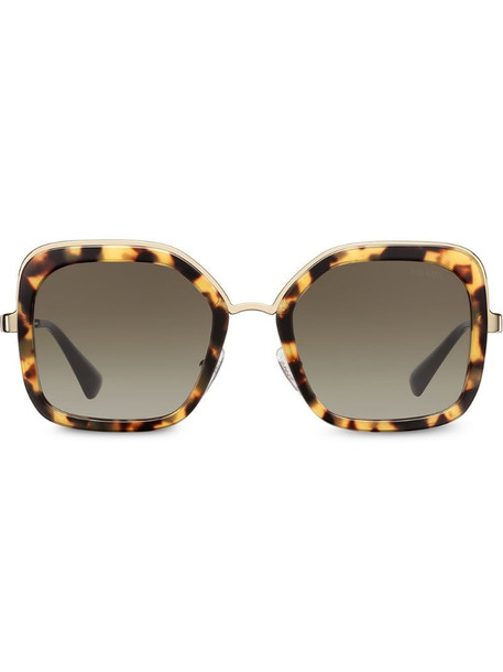 Prada Eyewear oversized square sunglasses in brown