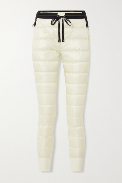 Holden - Quilted Shell And Stretch-jersey Down Tapered Pants - Ivory