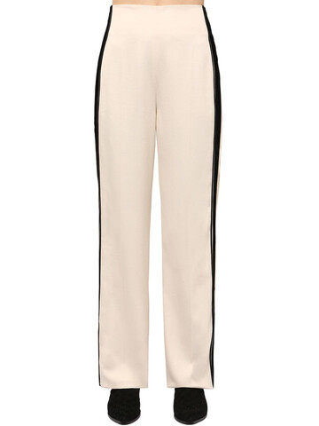 HAIDER ACKERMANN Viscose Pants W/ Side Bands in white