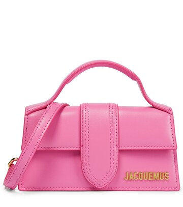 jacquemus le bambino leather shoulder bag in pink