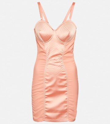 jean paul gaultier conical corset minidress in pink