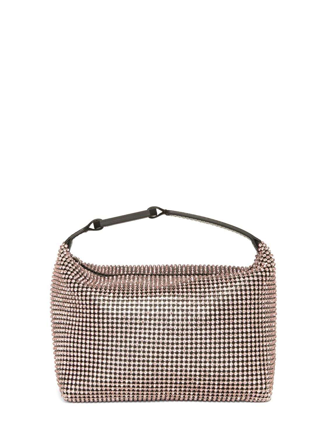 EÉRA Moon Leather & Crystal Top Handle Bag in pink