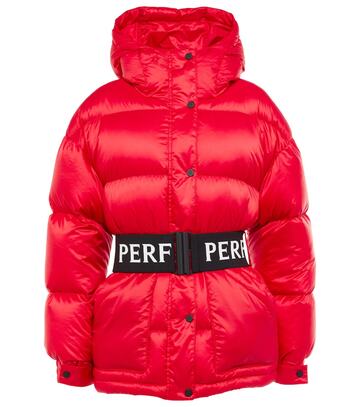 perfect moment oversized parka ii down jacket in red