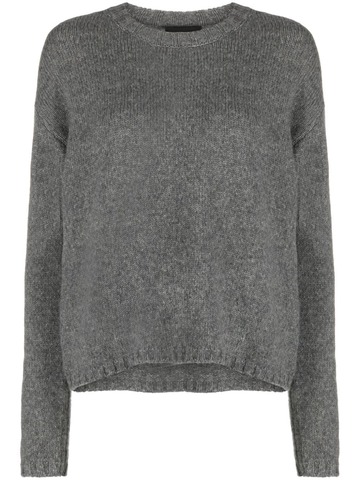 roberto collina crew-neck knitted jumper - grey