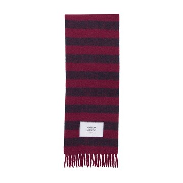 Maison Kitsune Rugby stripes scarf