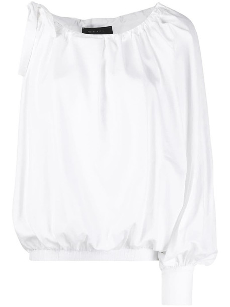 Federica Tosi asymmetric blouse in white