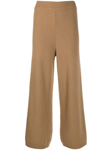 Opening Ceremony knitted flared high-waisted trousers in brown