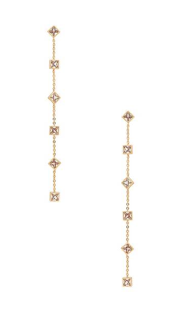 ettika all in earrings in metallic gold