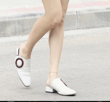 shoes,white mules,miles,leather mules,mules