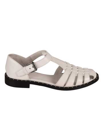 Church's Side Buckle Studded Sole Sandals in white