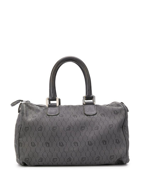 Christian Dior pre-owned Honeycomb monogram tote in grey