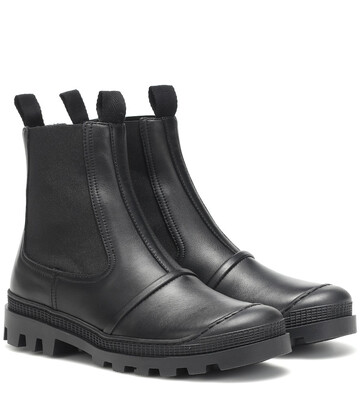 Loewe Leather ankle boots in black