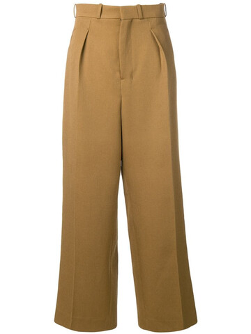 AMI Paris Large Fit Trousers in brown