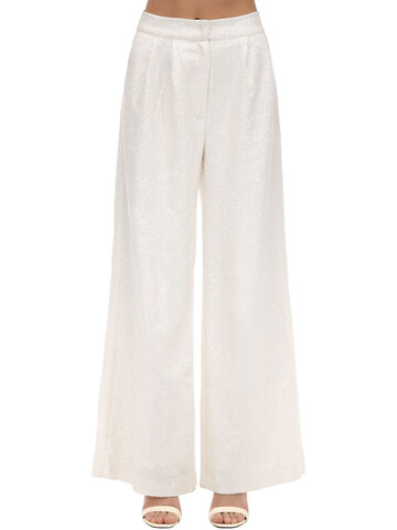 IN THE MOOD FOR LOVE High Waist Wide Leg Pants in white