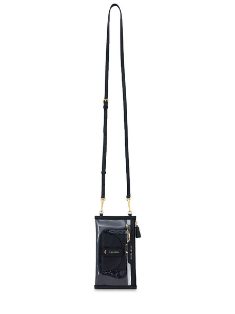 ANYA HINDMARCH Everything Recycled Nylon Shoulder Bag in black / transparent