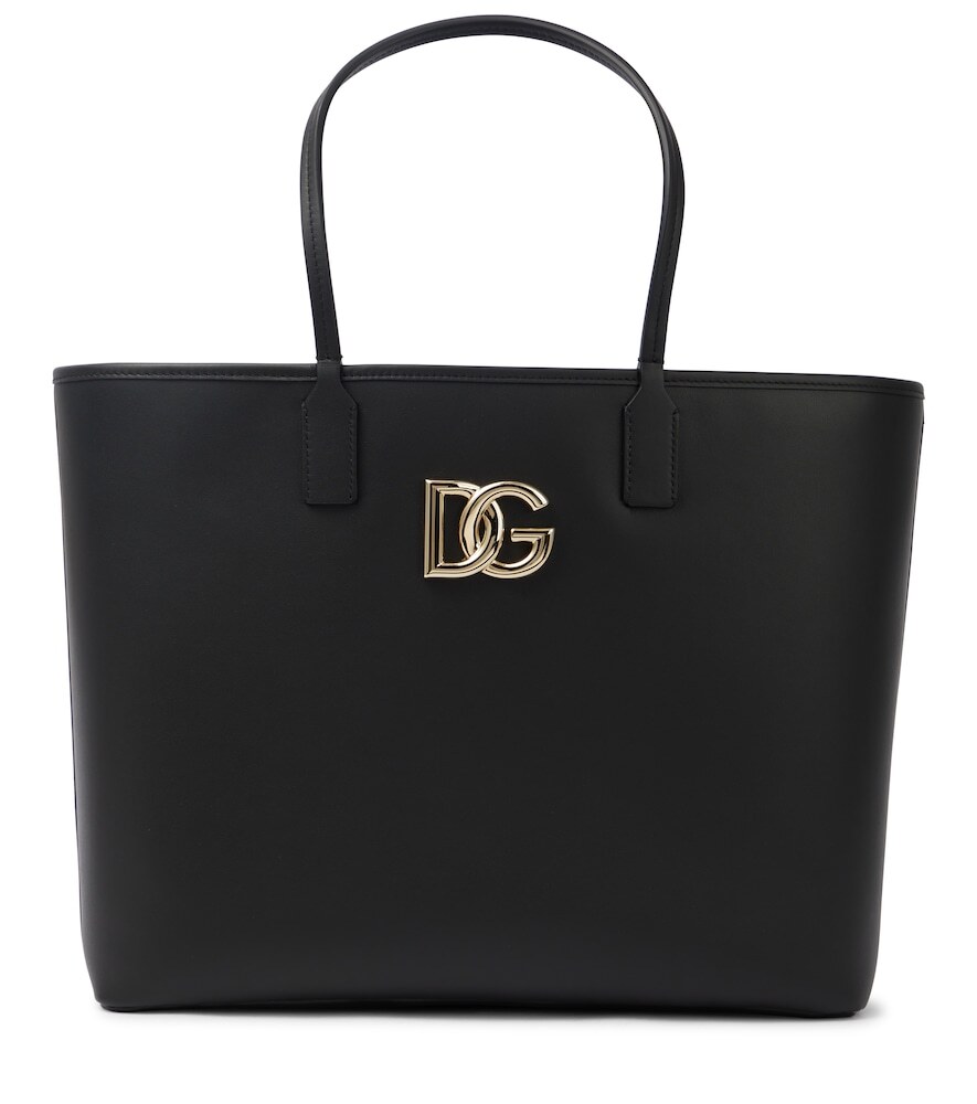 Dolce&Gabbana Fefe Medium leather tote in black