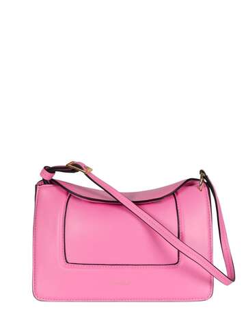 WANDLER Micro Penelope Leather Shoulder Bag in pink