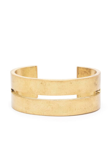 Parts of Four ultra reduction slit bracelet in gold