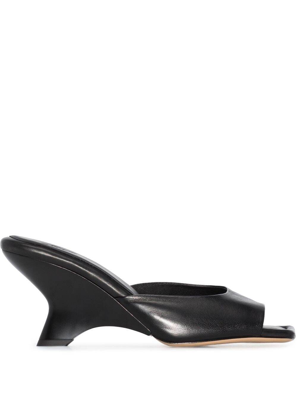 GIABORGHINI sculpted-heel 70mm sandals - Black