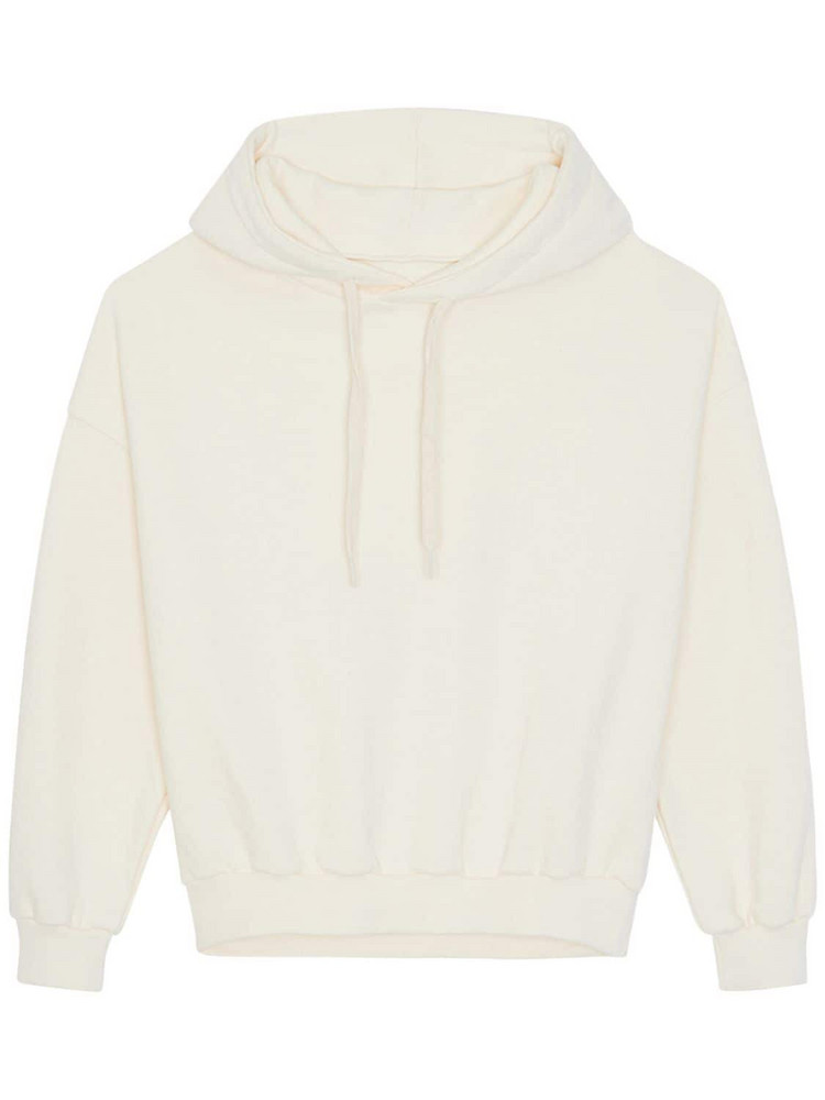 THE FRANKIE SHOP Vanessa Cotton Sweatshirt Hoodie in white