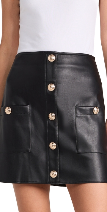l'agence truman mini skirt black 18