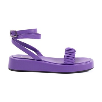 elleme chouchou platform sandal in purple