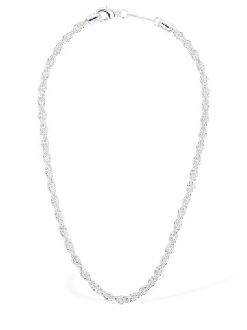 federica tosi lace grace chain necklace in silver