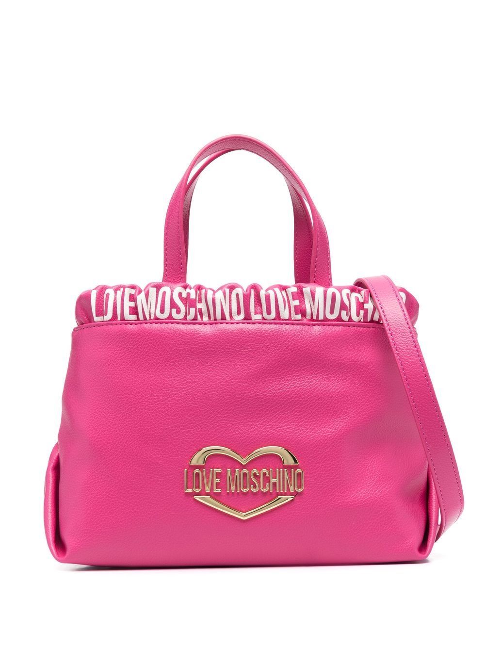 Love Moschino faux leather tote bag - Pink