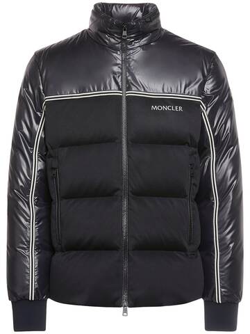 moncler michael nylon down jacket in black