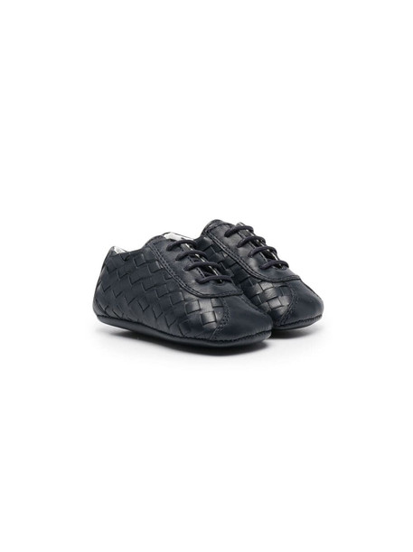 Gallucci Kids woven-leather trainers - Blue