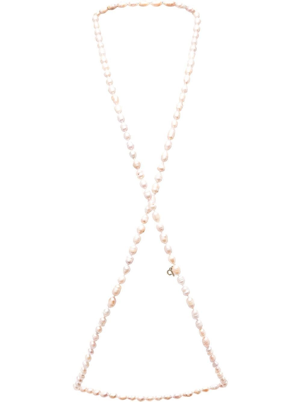 Parlor pearl-embellished body jewellery - Neutrals