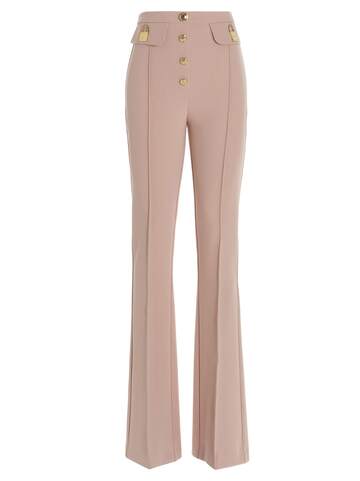 Elisabetta Franchi Flared Trousers in pink