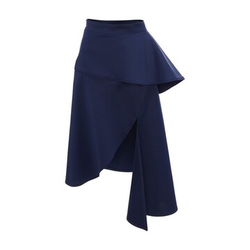 Jw Anderson Peplum Slit Skirt in blue
