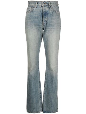 amiri high-waist bootcut jeans - blue