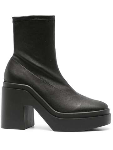 clergerie nina 100mm leather boots - black