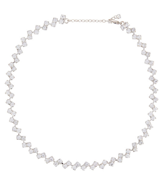 Jennifer Behr Minna Swarovski crystal necklace in silver