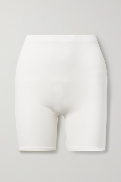 LESET - Rio Stretch-jersey Shorts - Off-white