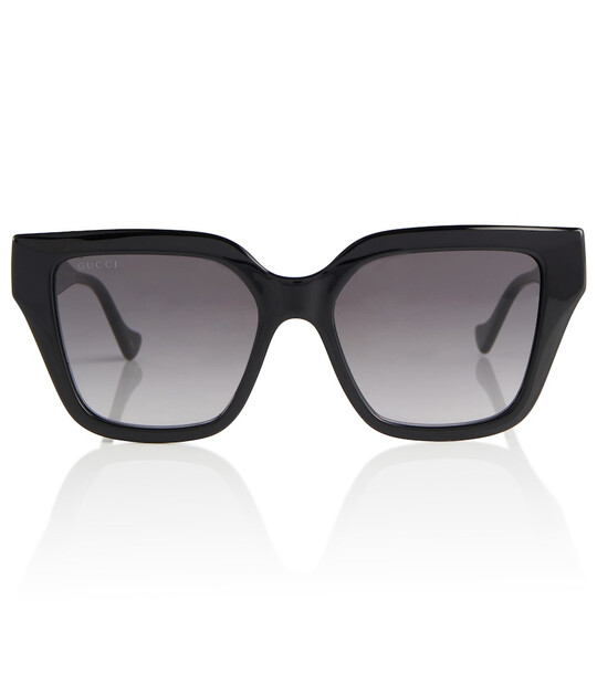Gucci Logo-detailed square sunglasses in black